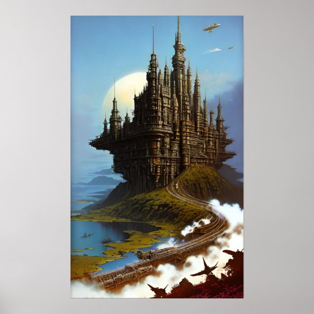 Póster Castillo del borde del agua (Frente)