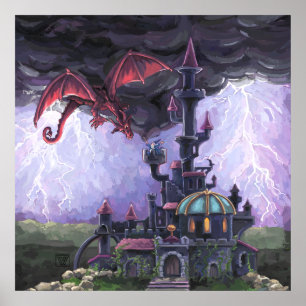 Póster Castillo del Dragón