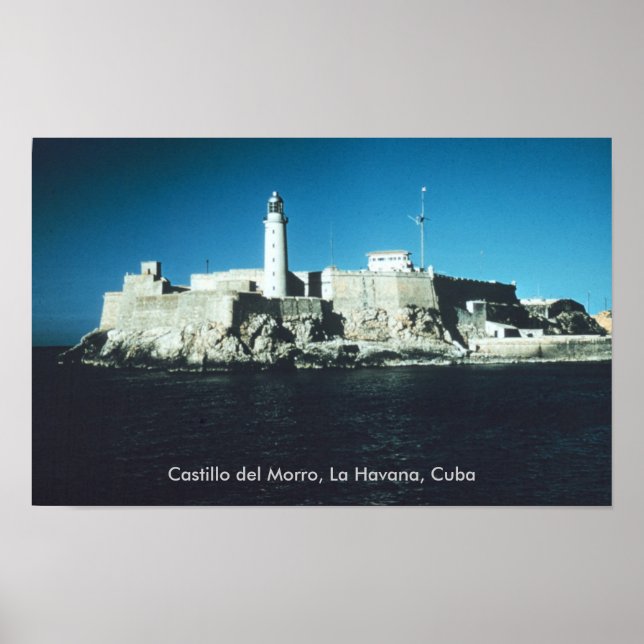 Póster Castillo del Morro, La Habana Cuba (Frente)