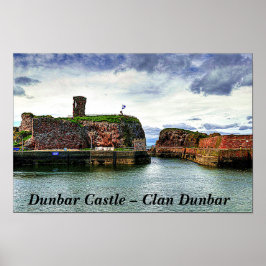 Póster Castillo Dunbar - Clan Dunbar escocés
