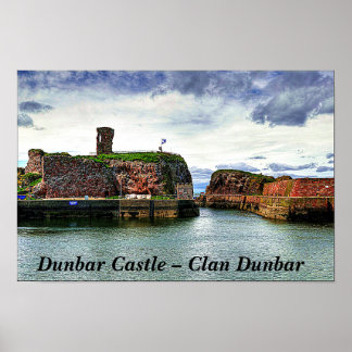 Póster Castillo Dunbar - Clan Dunbar escocés