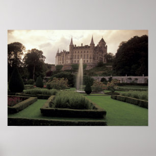 Póster Castillo Dunrobin, Escocia