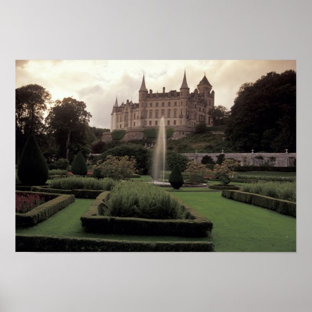 Póster Castillo Dunrobin, Escocia (Frente)