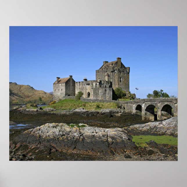 Póster Castillo Eilean Donan, Escocia. El famoso Eilean 2 (Frente)