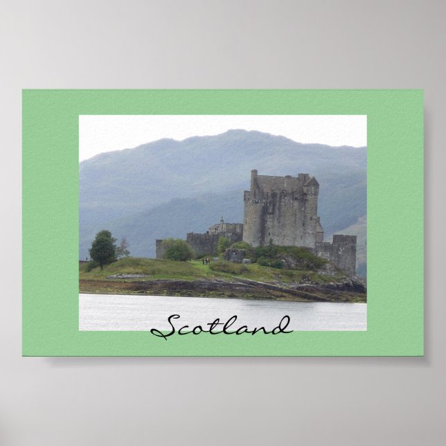 Póster Castillo Eileen Donan, Escocia (Frente)