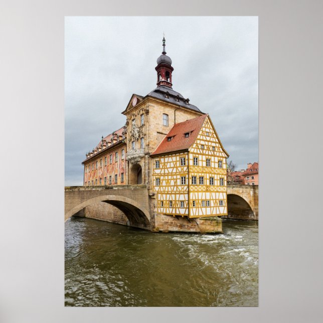 Póster Castillo en Bamberg, Alemania (Frente)