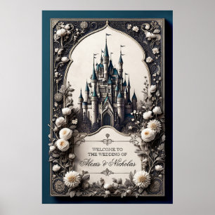Póster Castillo Floral de Fairytale