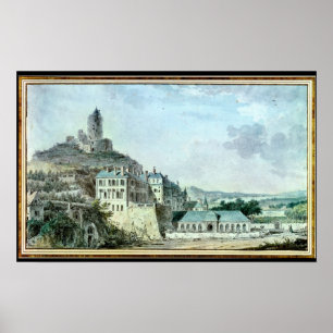 Póster Castillo francés de La Roche-Guyon