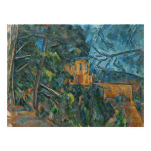 Póster Castillo francés Noir, 1900-04 de Paul Cezanne el