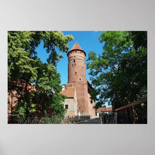 Póster Castillo gótico medieval de Olsztyn II - poster (Frente)