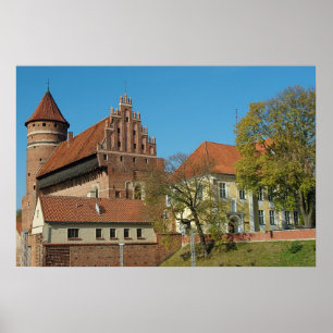 Póster Castillo gótico medieval de Olsztyn III - Poster