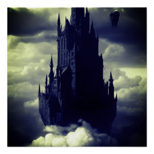 Póster Castillo gótico oscuro
