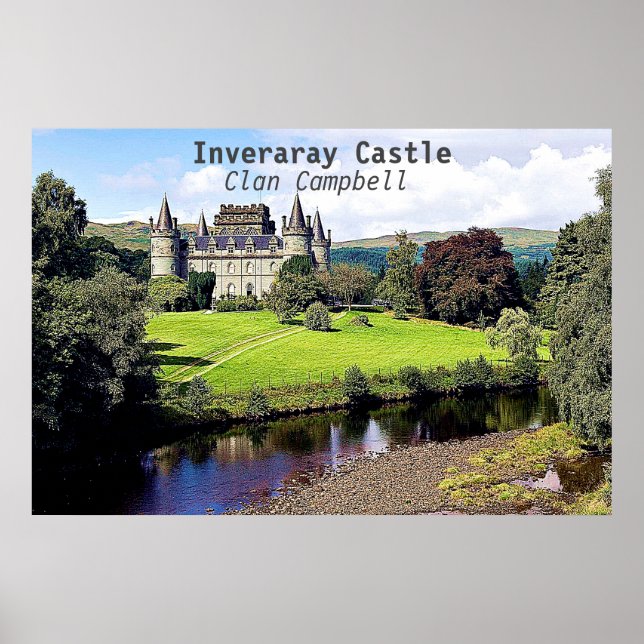 Póster Castillo Inveraray - Clan Campbell (Frente)