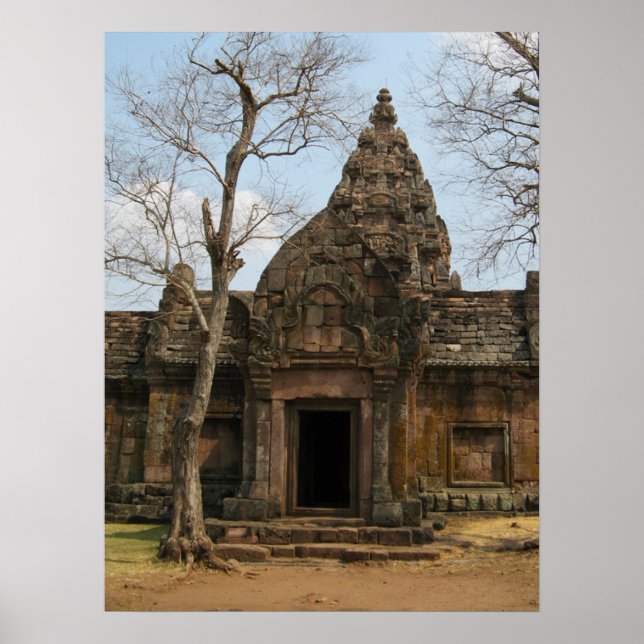 Póster Castillo jemer ... Buriram, Isaan, Tailandia (Frente)