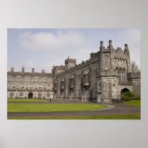 Póster Castillo Kilkenny, Condado de Kilkenny, Irlanda.
