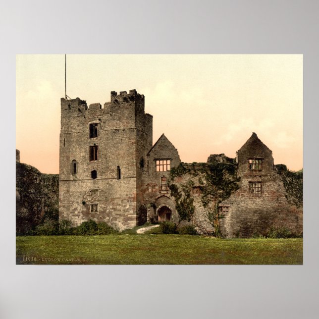 Póster Castillo Ludlow II, Shropshire, Inglaterra (Frente)