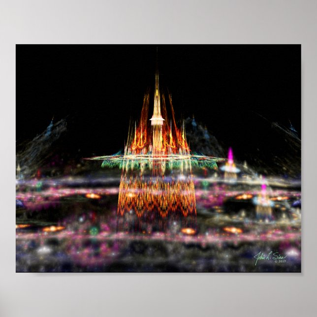 Póster Castillo Mágico (10x8) (Frente)