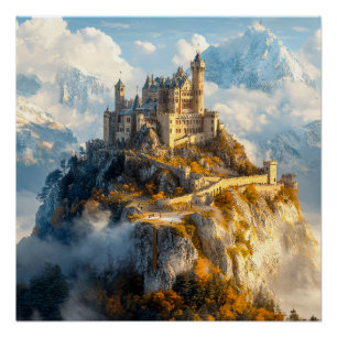 Póster Castillo medieval