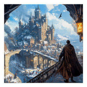 Póster Castillo medieval