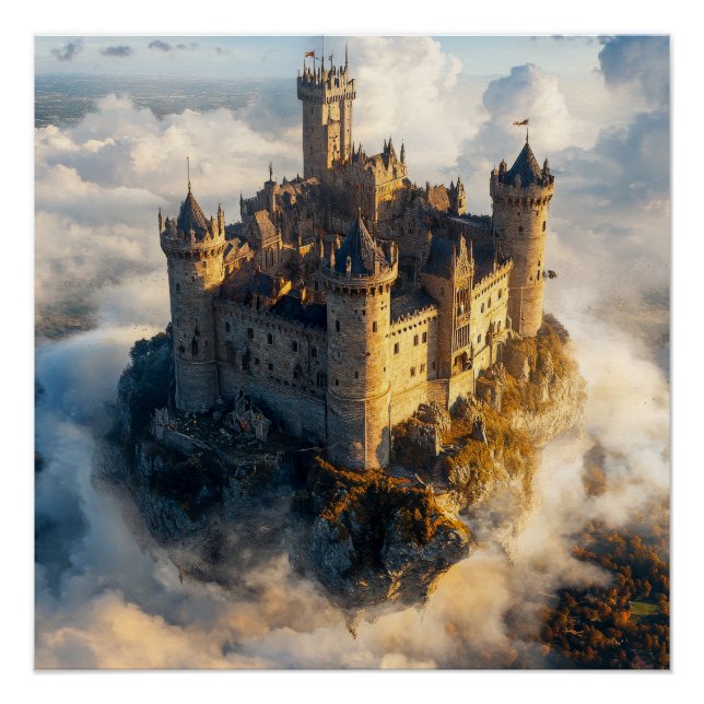 Póster Castillo medieval (Anverso)