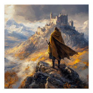 Póster Castillo medieval