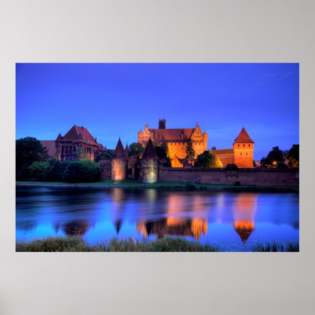 Póster Castillo medieval de Malbork (Frente)