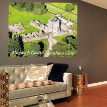 Castillo Mugdock de Escocia - Poster del Clan Grah
