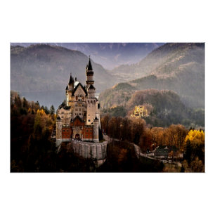 Póster Castillo Neuschwanstein Alemania