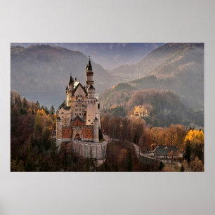 Póster Castillo Neuschwanstein Alemania
