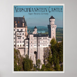 Póster Castillo Neuschwanstein de Marienbrücke - Inglés
