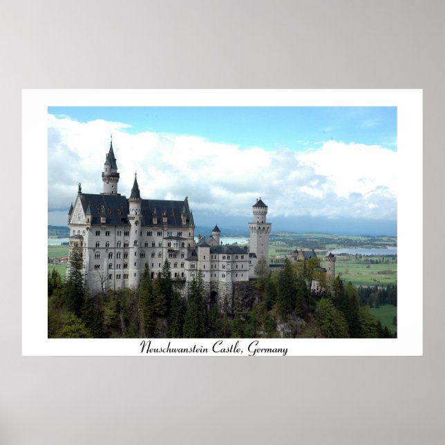 Póster Castillo Neuschwanstien en Baviera (Frente)