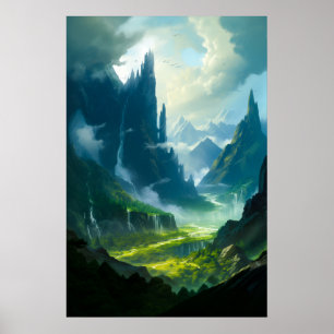Póster Castillo oculto en el valle