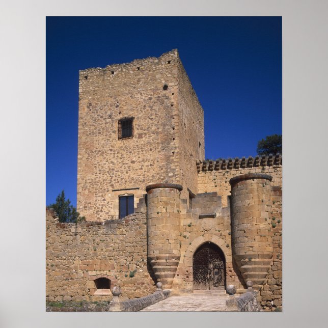Póster Castillo Pedraza, León Castil, España 2 (Frente)