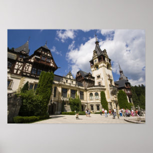 Póster Castillo Peles del siglo XVIII, Sinaia, Rumania, 2