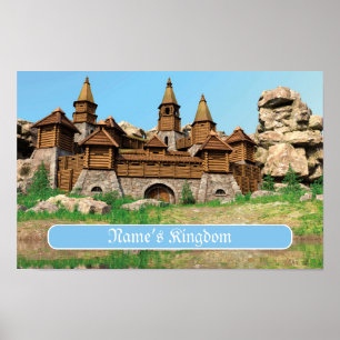 Póster Castillo Personalizado para Niños