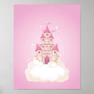 Póster Castillo Princesa Rosa
