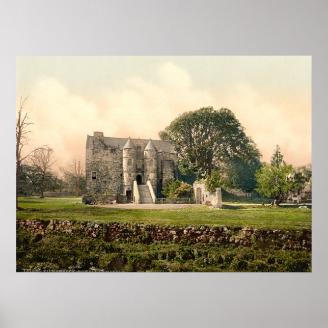 Póster Castillo Rowallan, Kilmarnock, Ayrshire, Escocia (Frente)