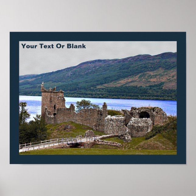Póster Castillo Urqhart - Loch Ness (Frente)