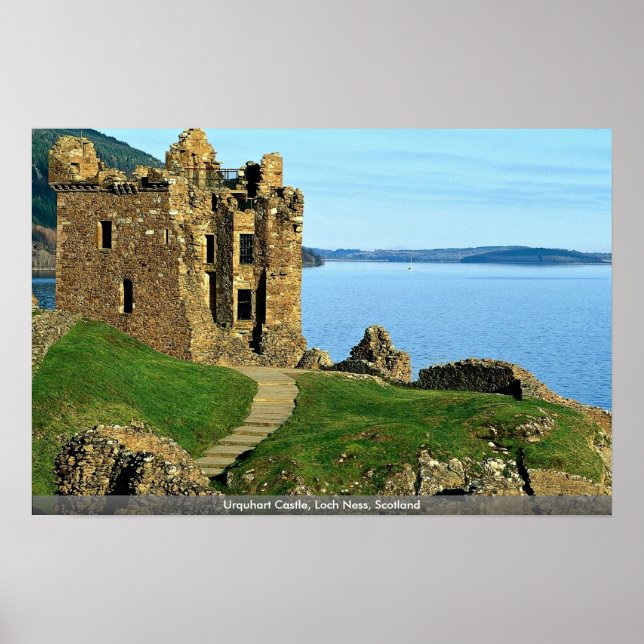Póster Castillo Urquhart, Loch Ness, Escocia (Frente)