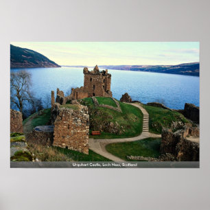 Póster Castillo Urquhart, Loch Ness, Escocia