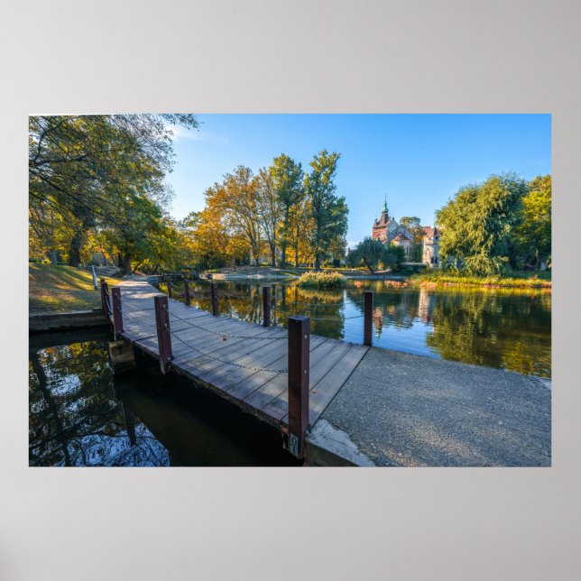 Póster Castillo Vajdahunyad de la Serenidad de Otoño en B (Frente)