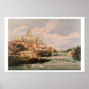Póster Castillo y Catedral de Durham (w/c)