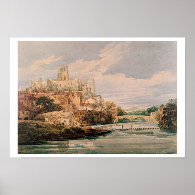 Póster Castillo y Catedral de Durham (w/c) (Frente)