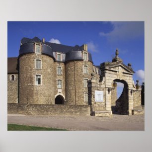 Póster Castillo y Museo, Boulogne, Pas-de-Calais,