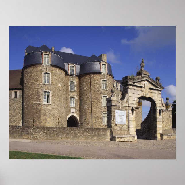 Póster Castillo y Museo, Boulogne, Pas-de-Calais, (Frente)