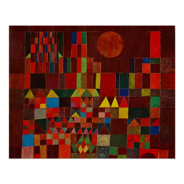 Póster Castillo Y Sol Paul Klee (Anverso)