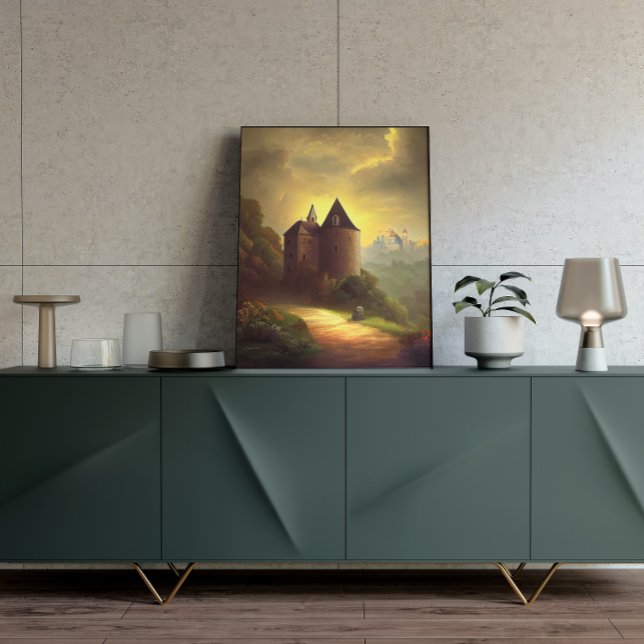 Póster Castle Digital Fantasy Art Poster #11 (Subido por el creador)