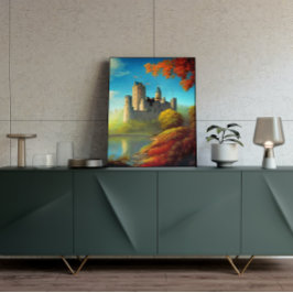 Póster Castle Digital Fantasy Art Poster #13