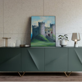 Póster Castle Digital Fantasy Art Poster #16