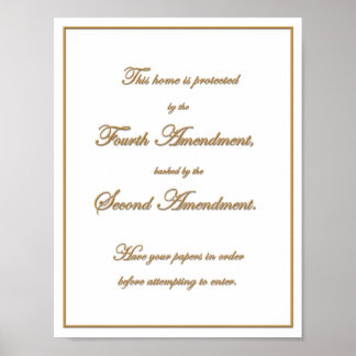 Póster Castle Doctrine Notice